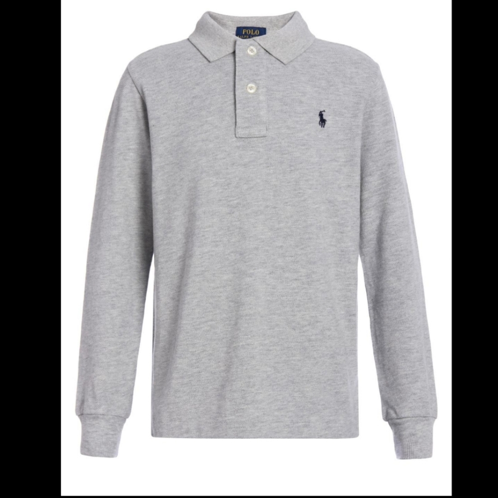 Boys Grey Ralph Lauren Polo
